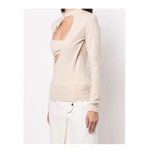 NWT Heliot Emil Layered Cut-Out Longsleeved Top Sz M